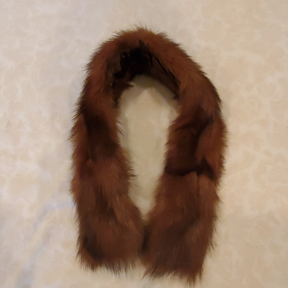 Vintage mink coat collar